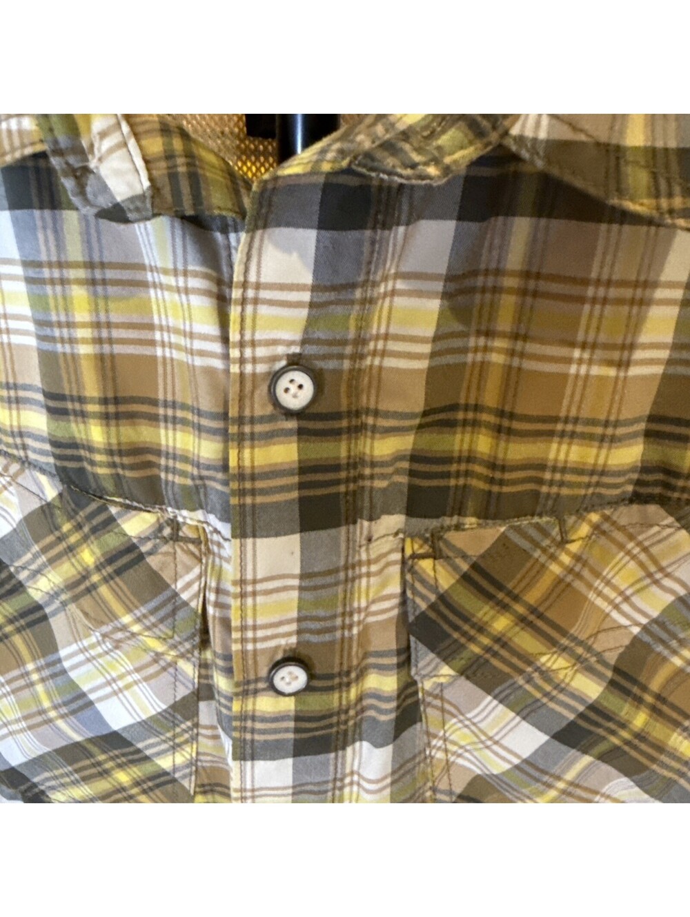 5.11 Tactical Short Sleeve Snap Shirt Yellow Size Small - Picture 3 of 8